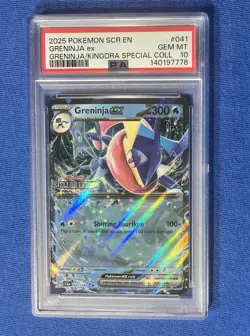 2025 POKEMON SCR EN-STELLAR CROWN #041 GRENINJA EX PSA 10 - Image 1