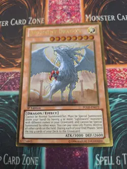 Yugioh Judgment Dragon PGLD-EN072 Gold Rare 1st Edition Lightly Played - Image 1