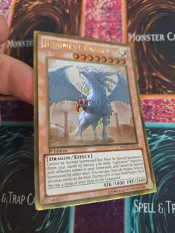 Yugioh Judgment Dragon PGLD-EN072 Gold Rare 1st Edition Lightly Played - Image 2
