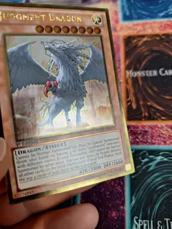 Yugioh Judgment Dragon PGLD-EN072 Gold Rare 1st Edition Lightly Played - Image 5