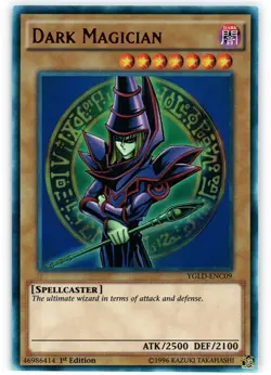 Dark Magician - YGLD-ENC09 - Ultra Rare - 1st Edition - Lightly Played - Image 1