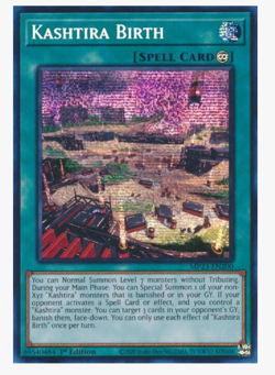 1 Kashtira Birth, MP23-EN200, Prismatic Secret Rare 1st Edition Yugioh Near Mint - Image 1