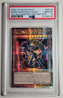 2024 YU-GI-OH! Dark Magician Of Chaos QCR RA03-EN134 QCSR PSA 10 - Image 1