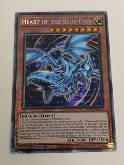 Yugioh Heart of the Blue-Eyes x 3 - 1st Edition Starlight Rare NM - Free Holo B - Image 3
