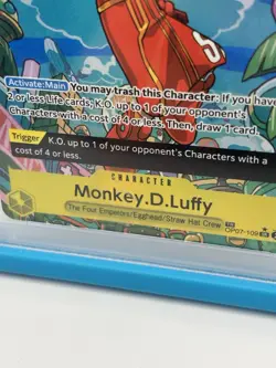 2024 One Piece Monkey D. Luffy OP08 Treasure Rare PSA 10 - Image 2