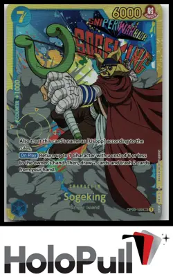 One Piece Pillars of Strength Sogeking #OP03-122 Secret Rare - Image 1
