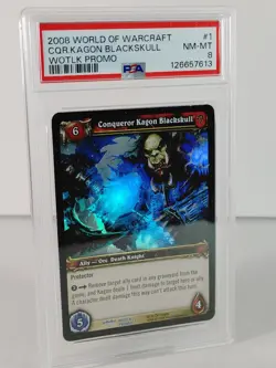Conqueror Kagon Blackskull - Foil - WOTLK Promo - Warcraft - #1 - PSA 8 - Image 3