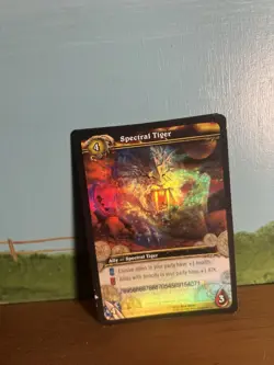 Scratched Spectral Tiger Loot Card Used Wow Tcg - Image 3