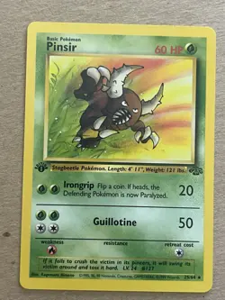 Pokemon TCG Pinsir Jungle Card 25/64 1st Edition Rare Non Holo NM - Image 1