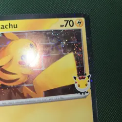 TRIPLE WHOLE SWIRL 🌀💫 NM Pikachu 051/162 30th Anniversary Stamped Pokemon Card - Image 2