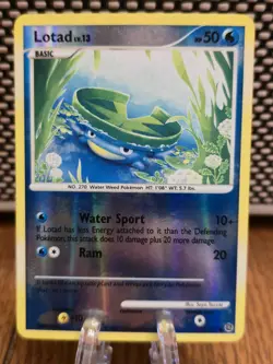 Pokemon TCG Lotad Secret Wonders Reverse Holo Card 92/132 Common - Image 1
