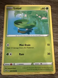 Lotad 7/192 Common | Rebel Clash | Pokemon Card - Image 1