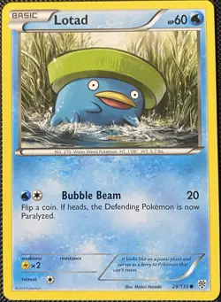 Lotad 29/135 Plasma Storm Regular - Pokemon Card - Image 1