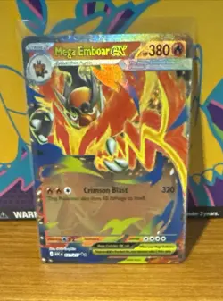 Mega Emboar EX 031/217 Ascended Heroes Double Rare Holo Pokemon Card - NM/M - Image 1