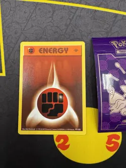 Pokemon Card Fighting Energy 1st Edition Base Set Shadowless 97/102 Common 013 - Image 1