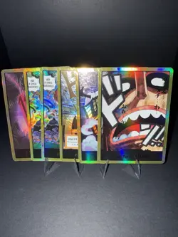 Bandai One Piece Card Game DON!! Holo Card Lot Hawk-Eye Mihawk & 4 Others - Image 1