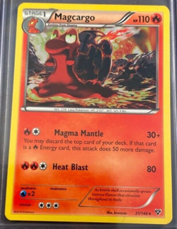 Magcargo 21/146 Non-Holo XY Base Pokemon Card ~ Lightly Played - Image 1