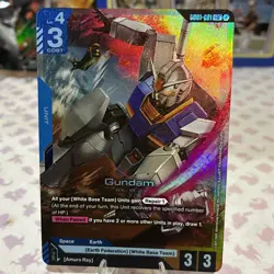 Gundam Card Game GD01-001 LR Gundam - Image 1