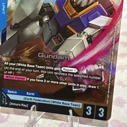 Gundam Card Game GD01-001 LR Gundam - Image 5