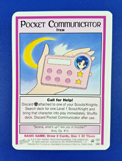Pocket Communicator #122 Rare - Premier Unlimited, Sailor Moon CCG card (2000) R - Image 1