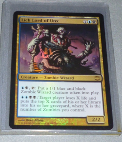 MTG Foil Lich Lord of Unx Alara Reborn Magic the Gathering - Image 1