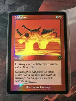 MTG Meltdown FOIL Retro Modern Horizon 3 MH3 418 NM - Image 1