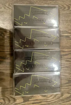 Lot Of 4 Pokemon 25th Anniversary Celebrations Elite Trainer Box (ETB) Sealed - Image 5