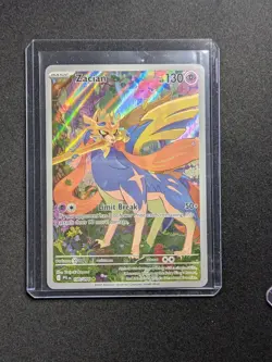 Pokemon Zacian Illustrator Rare 100/094 Phantasmal Flames Englisch NM - Image 1