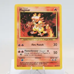 Pokemon TCG - Magmar 36/102 Base Set Uncommon WOTC 1999 - EXC/NM - Image 2
