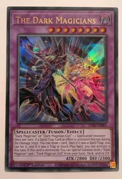 YUGIOH THE DARK MAGICIANS LED6-EN001 ULTRA 1ST ED NM - Image 1