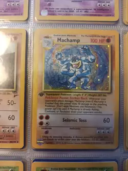 Pokemon Card Machamp 1st Edition Base Set Holo Rare 8/102 NM/M Never Played - Image 3