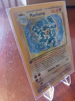 Pokemon Card Machamp 1st Edition Base Set Holo Rare 8/102 NM/M Never Played - Image 4