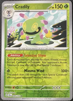 Cradily 006/142 Sv07: Stellar Crown Reverse Holo - Pokemon Card - Image 1