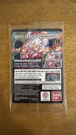 One Piece Monkey.D.Luffy US College Basketball Promo Card - Unopened - Image 2