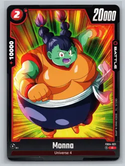 Dragon Ball Super Card Game Monna FB04-021 C Fusion World Universe 4 Battle Card - Image 1