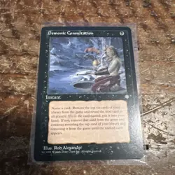 MTG Magic the Gathering Demonic Consultation Card, Ice Age Edition - Image 1