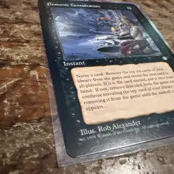 MTG Magic the Gathering Demonic Consultation Card, Ice Age Edition - Image 2