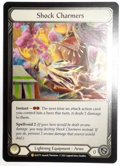 Near Mint Shock Charmers 1st Edition Cold Foil- Flesh and Blood TCG - ELE173 - Image 1