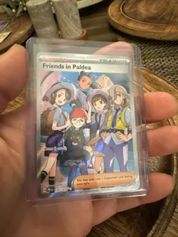 Pokemon TCG Trainer Friends in Paldea Ultra Rare Holo Card 137/131 Prismatic - Image 1