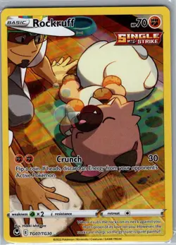 Rockruff TG07/TG30 SWSH12: Silver Tempest Trainer Gallery - Pokemon Card - NM - Image 1