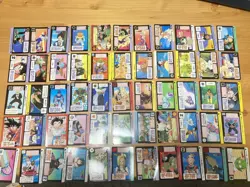 Dragon Ball Carddass Large Set of 50 Cards Used 1989 1995 Anime Collectible - Image 1