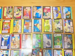 Dragon Ball Carddass Large Set of 50 Cards Used 1989 1995 Anime Collectible - Image 2