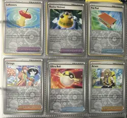 Pokemon TCG Lot Of 6 Reverse Holo Trainer Cards From Various Sets All Near Mint - Image 1