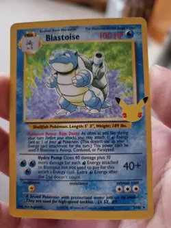 Pokemon Blastoise 25th Anniversary Celebrations 2/102 Mint - Image 1