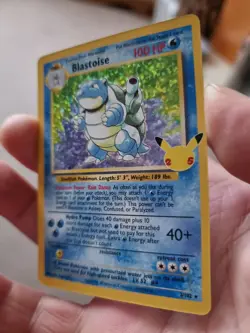 Pokemon Blastoise 25th Anniversary Celebrations 2/102 Mint - Image 2