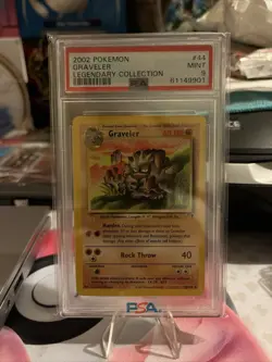 Pokemon 2002 Graveler Fossil Pack Eng 44/110 Legendary Collection PSA 9 MINT - Image 1