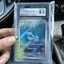 Wartortle 171/165 - Graded 8.5 CGC scarlet & violet Pokemon 151 2023 - Image 1