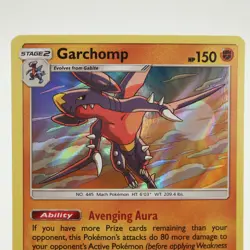 Garchomp 114/236 Sun & Moon Unified Minds Holo Rare 2019 Pokemon TCG Card - NM - Image 3