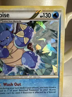 Pokemon Blastoise 13/95 Cracked Ice Holo From 2010 - Image 3