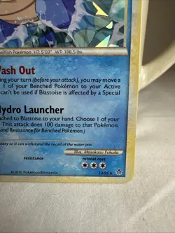 Pokemon Blastoise 13/95 Cracked Ice Holo From 2010 - Image 4